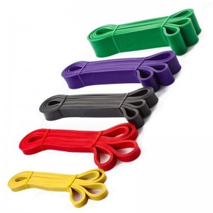 5-120 фунта жълто червено черно лилаво зелено йога съпротива гумени еластични ленти на закрито на открито фитнес оборудване пилате